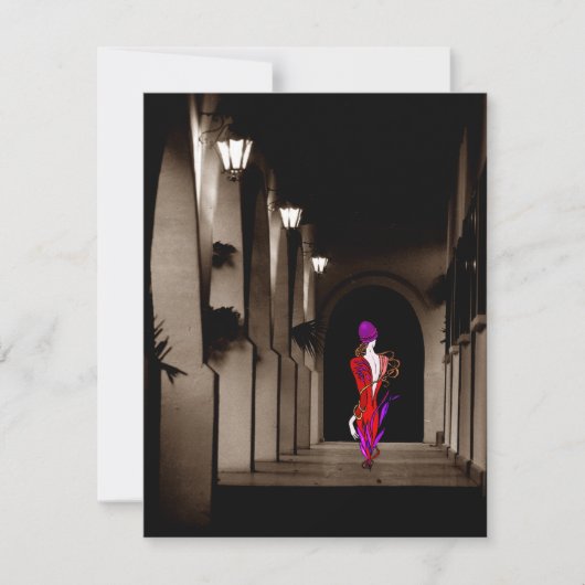 DIA DE LOS MUERTOS DAG VAN DE DODE PARTIJ INVITE KAART (Voorkant)