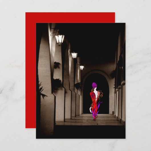 DIA DE LOS MUERTOS DAG VAN DE DODE PARTIJ INVITE KAART (Voorkant / Achterkant)