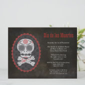 Dia De Los Muertos Dag van de Dode Partij nodigt u Kaart (Staand voorkant)