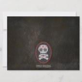 Dia De Los Muertos Dag van de Dode Partij nodigt u Kaart (Achterkant)