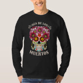 Dia de los Muertos Dag van de dode schedel H T-shirt (Voorkant)