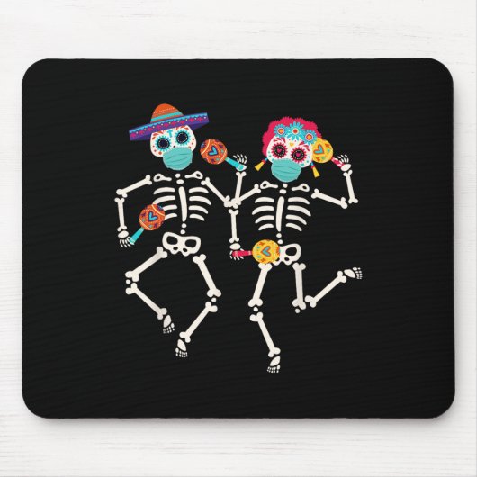 Dia de los Muertos Dag van de dode schedel Muismat (Voorkant)