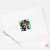 Día de los Muertos Dag van de Dode Stickers (Envelop)