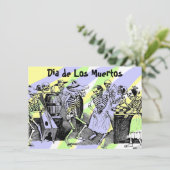 Dia de Los Muertos Dag van de Dode Uitnodigingen (Staand voorkant)