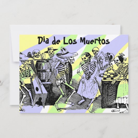 Dia de Los Muertos Dag van de Dode Uitnodigingen (Voorkant)