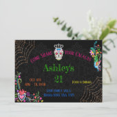 Dia De Los Muertos Dag van de Dode Verjaardag 5x7 Kaart (Staand voorkant)