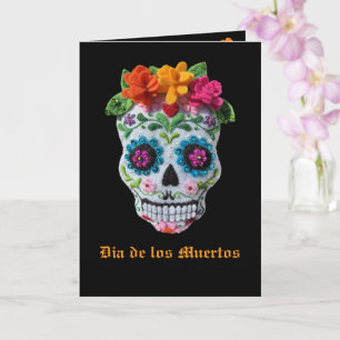 Dia de Los Muertos Dag van de Doden Borduurwerk Sc Kaart