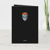Día de los Muertos Dag van de Doden Borduurwerk Sc Kaart (Achterkant)