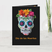 Día de los Muertos Dag van de Doden Borduurwerk Sc Kaart (Voorkant)