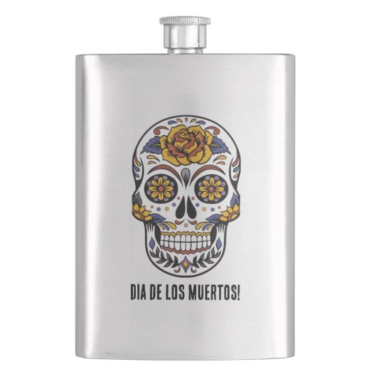 Dia de los Muertos (Dag van de Doden) Classic Flas Flacon (Voorkant)