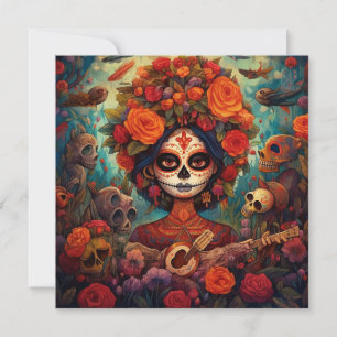 Dia de los Muertos (Dag van de Doden) Gitaar Kaart