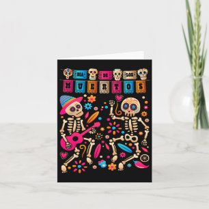 Dia De Los Muertos Dag Van De Doden Mexicaans Skel Kaart