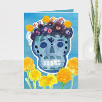 Dia de los Muertos Dag van de Doden Schedel Afrika