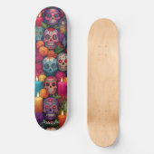 Día de los Muertos (Dag van de Doden) schedels Persoonlijk Skateboard (Voorkant)