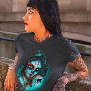 Dia de Los Muertos Dag van de Doden Vrouwen T-shirt