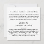 Dia de los Muertos (Dag van de Doden) Witte Bloeme Kaart (Achterkant)