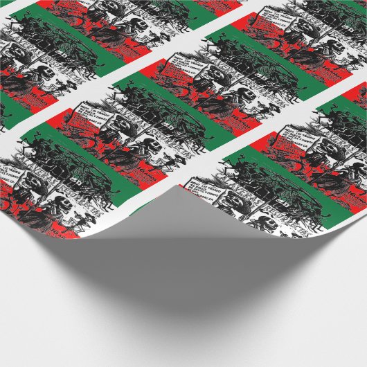 Dia de los Muertos (Dag van de dood) Cadeaupapier (Hoek)