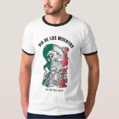 Dia de los Muertos, Dag van de Dood Funny Skeleton T-shirt (Voorkant)