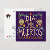 Dia De Los Muertos - Dag van de dood Kaart (Voorkant / Achterkant)