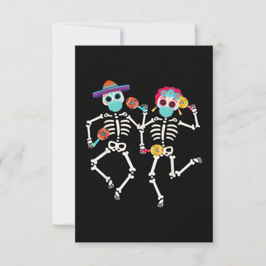 Dia De los Muertos Dag van de dood Kaart (Voorkant)