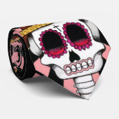 Dia De Los Muertos (Dag van de dood) Stropdas (Opgerold)