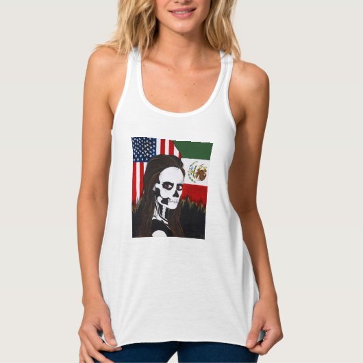 Dia de los muertos, dag van de dood, tanktop (Voorkant)