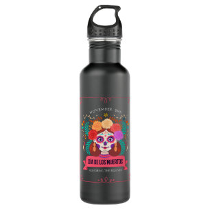 Dia de los muertos dag van de dood waterfles 