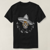 Dia de Los Muertos Dag van de Doodse Mexicaanse vi T-shirt (Design voorkant)