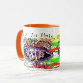 Dia de Los Muertos Dag van de Mok van de dodelijke (Voorkant links)