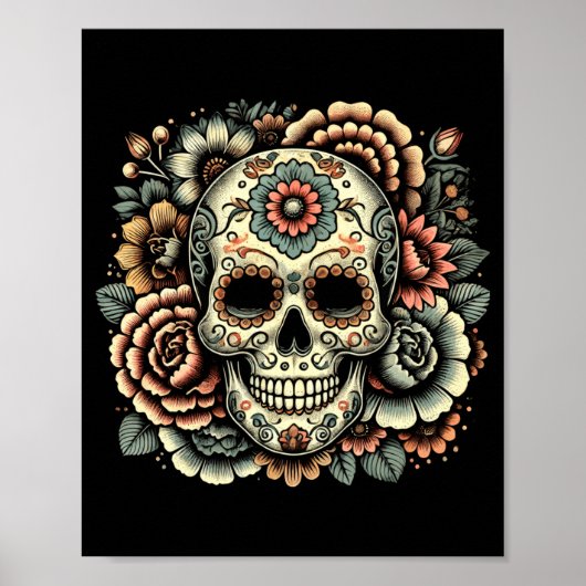 Día de los Muertos Dag van de Overheidsagentschap Poster (Voorkant)