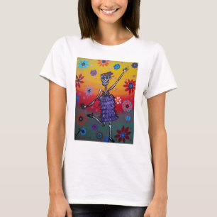 DIA DE LOS MUERTOS DANCING QUEEN T-SHIRT