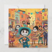 Dia de los Muertos, Dans van het Papel Mâché Kaart (Voorkant)
