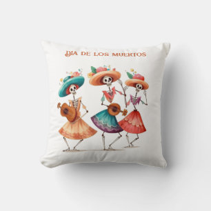 Día de los Muertos Dansend Calavera Trio Kussen