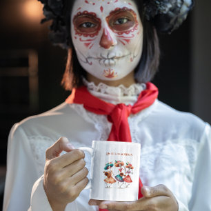 Dia de los Muertos dansende mariacheras Magische Mok