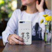 Dia de los Muertos dansende skeletten aanpasbaar Case-Mate iPhone Case