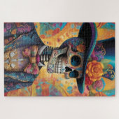 Dia de los Muertos Dapper Skelet Legpuzzel (Horizontaal)