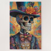 Dia de los Muertos Dapper Skelet Legpuzzel (Verticaal)