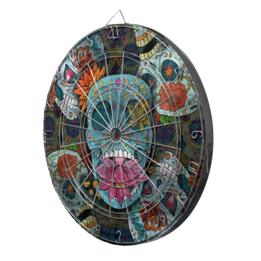 Dia De Los Muertos Dartbord (Voorkant Rechts)