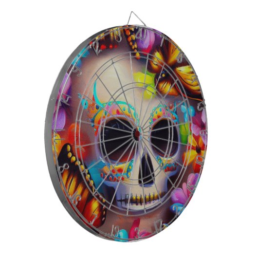 Día de los Muertos Dartbord (Voorkant Links)