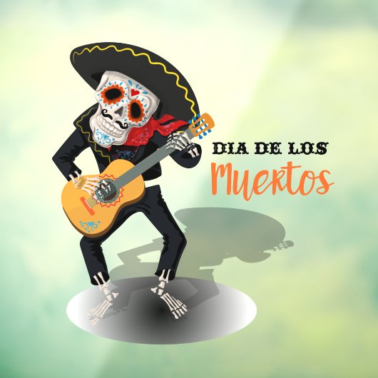 Dia de los Muertos Day of the Day Artistic Raamsticker (Vel 3)