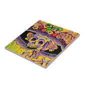 Dia de Los Muertos Day of the Dead Catrina Tile Tegeltje (Zijkant)