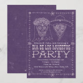Dia de los Muertos Day of the Dead Invitation Kaart (Voorkant / Achterkant)