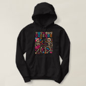 Dia De los Muertos Day of the Dead Mexican Skeleto Hoodie (Design voorkant)