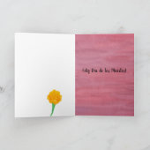 Dia de los Muertos Day of the Dead Skull Marigolds Kaart (Binnen)