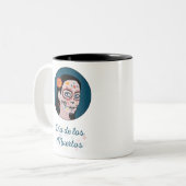 Día de Los Muertos Day of the Dead Tweekleurige Koffiemok (Voorkant links)