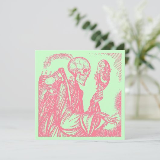 DIA DE LOS MUERTOS DAY OF THE DOAD Party INVITE Kaart (Staand voorkant)