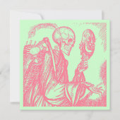 DIA DE LOS MUERTOS DAY OF THE DOAD Party INVITE Kaart (Voorkant)