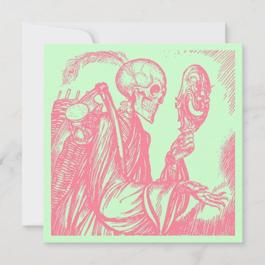 DIA DE LOS MUERTOS DAY OF THE DOAD Party INVITE Kaart (Voorkant)