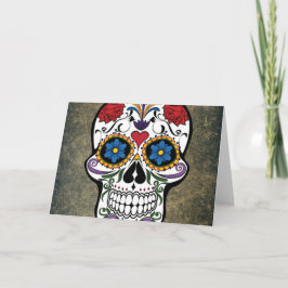 Dia DE Los Muertos de Schedel van de Red Suiker Kaart