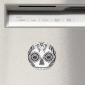 Dia de los Muertos Die Meisjesschedel Magneet (Insitu (Vaatwasser))